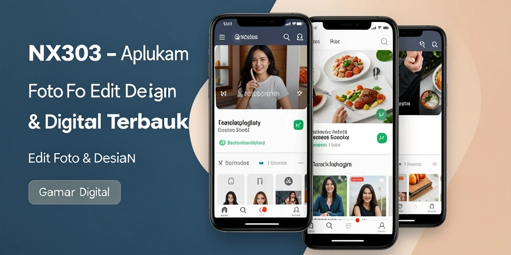 Antarmuka NX303 yang intuitif dan stylish untuk pengeditan gambar.