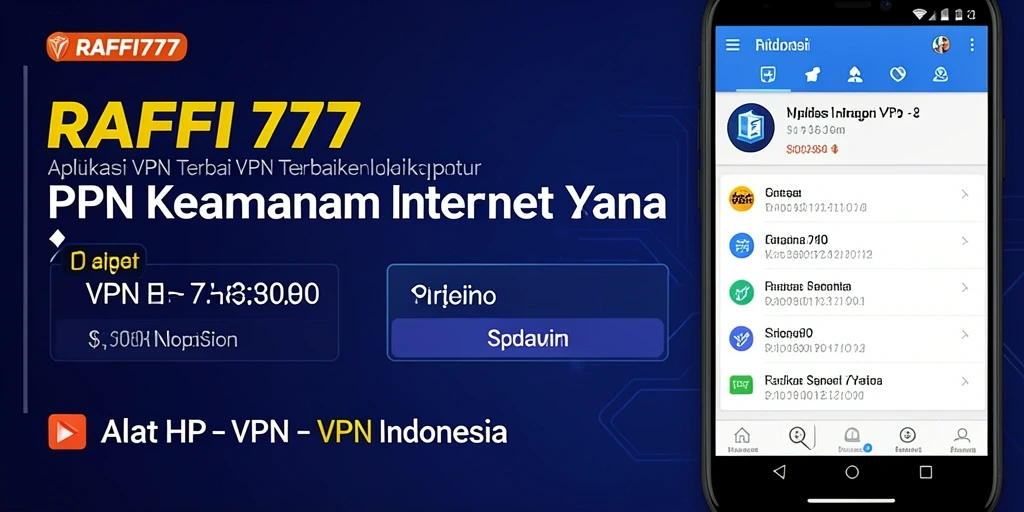 Tampilan antarmuka aplikasi RAFFI777 yang intuitif dan berfungsi.