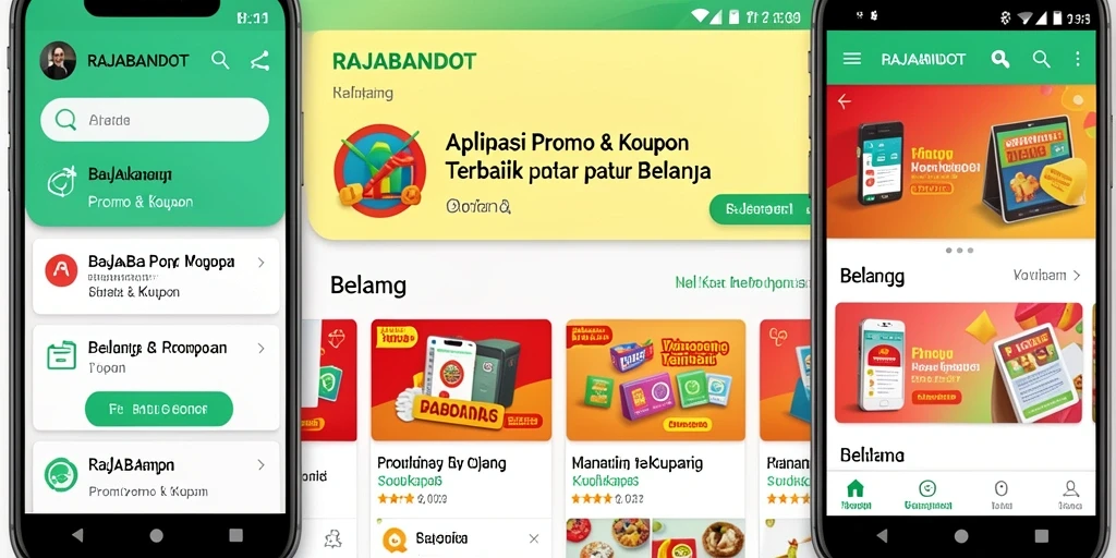 Tampilan antarmuka RAJABANDOT yang menarik dan mudah digunakan.