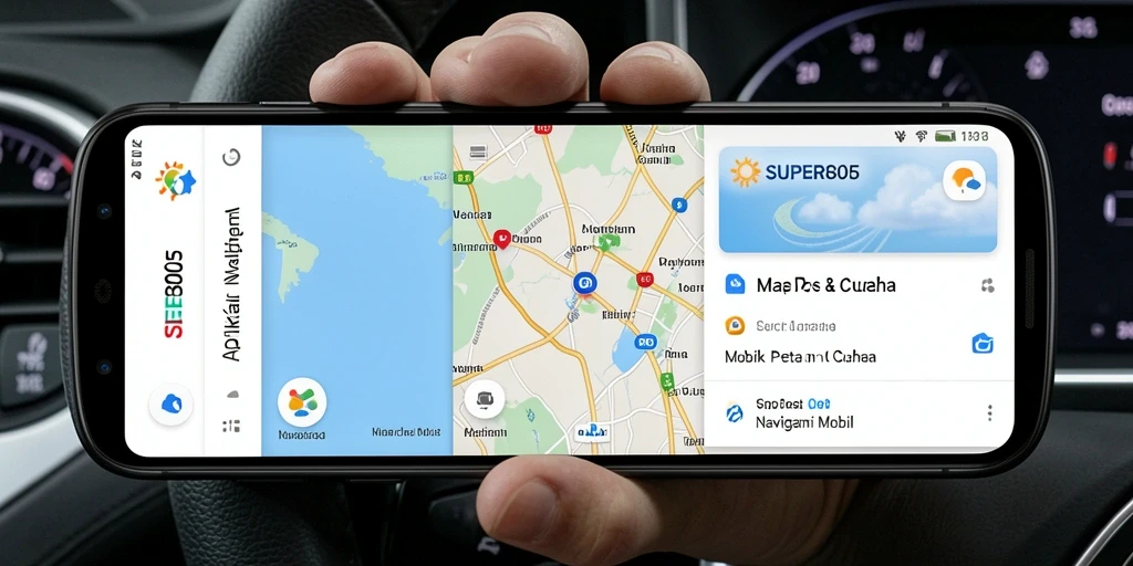 Tampilan antarmuka pengguna SUPER805 yang intuitif dan informatif.