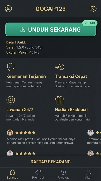 Unduh dan Instal gocap123 APK Secara Mudah