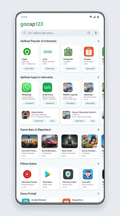 gocap123 - Indeks Aplikasi Populer & Kanal Uji Terlengkap